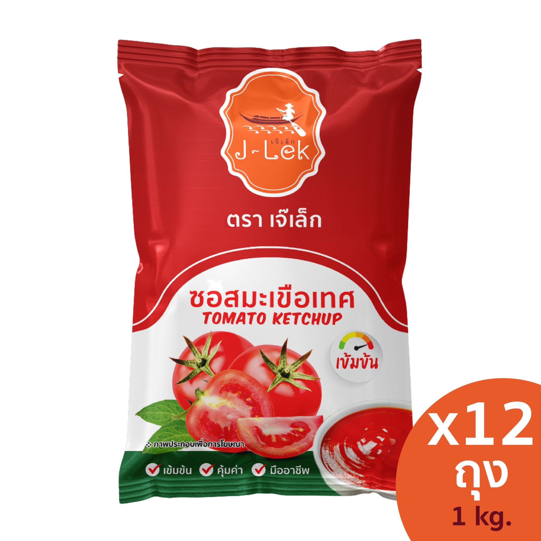 J-Lek Tomato Ketchup 1 kg x 12 bags