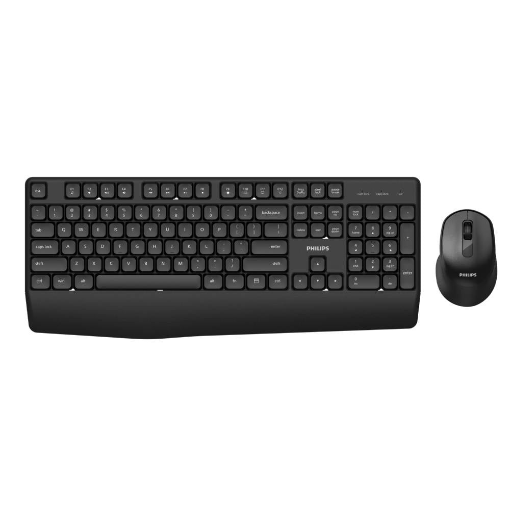 PHILIPS Wireless Keyboard & Mouse Combo Model SPT6348 2.4G Black