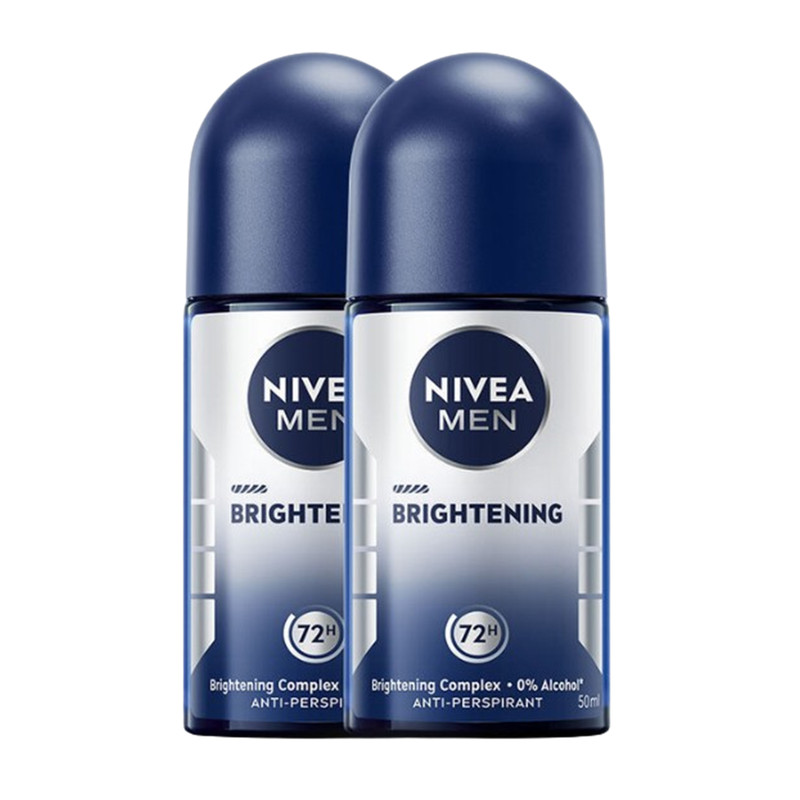 NIVEA MEN Brightening Roll On 50 ml x 2