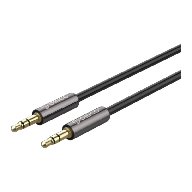 ORICO AM-M2 Copper Shell 3.5mm Audio Extension Cable โอริโก้ สายนําสัญญาณเสียง สายเคเบิ้ลออดิโอ้ AUX 3.5mm สีดํา / BK 1M