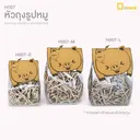 Thumbnail 3 of Depack H007-L (หมู) หัวถุงขนมคราฟท์สีน้ำตาล พิมพ์ลายรูปหมู ไซส์ L ( 1 แพ็ค/ 50 ใบ)