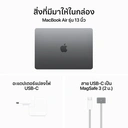 Thumbnail 4 of APPLE MacBook AIR 13 M3 chip 8C CPU/8C GPU/8GB/256GB - Space Gray-2024 Eng-Keyboard