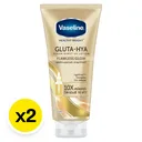 Thumbnail 2 of วาสลีน กลูต้า-ไฮยา ฟลอเลส โกลว์ โลชั่นบำรุงผิวกาย 300 มล. x 1+1