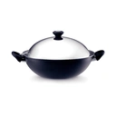 Thumbnail 1 of MEYER CHINESE WOK WITH STAINLESS STEEL LID COOK 'N LOOK INDUCTION SIZE 36 CM
