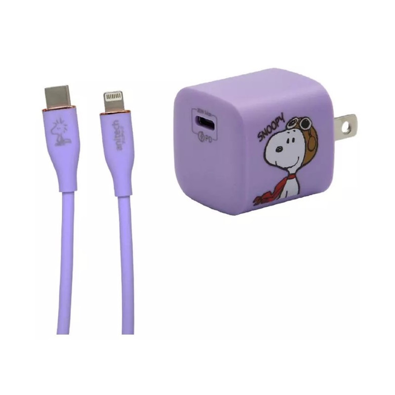 Anitech สายชาร์จ Type-C to โฟน SNP-D227 ความยาว1M Charging Data Cable PD 20W Fast Charge 3A สายชาร์จชาร์จเร็ว SNP-D227-PU