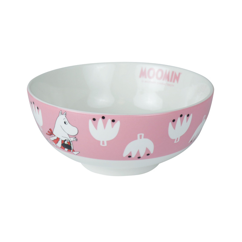 Super Lock Moomin Licensed Ceramic Bowl 7 Inch 8101 Pink