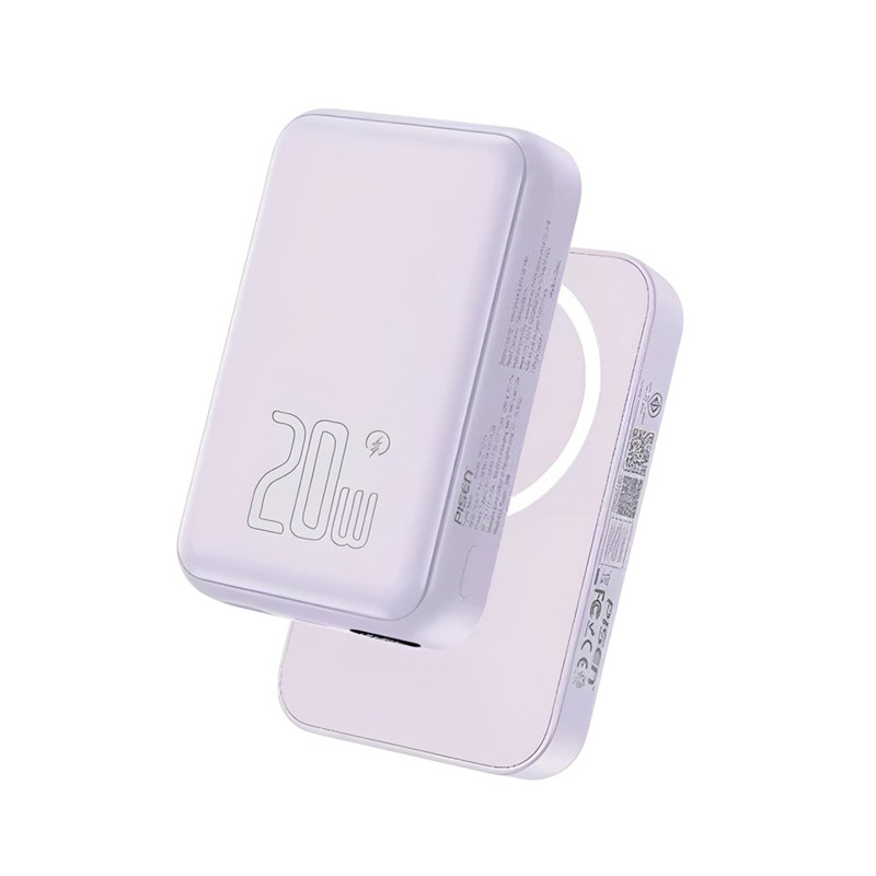 Pisen แบตสํารองไร้สาย PowerMag ความจุ 10,000mAh ชาร์จไอโฟน 16 ชาร์จเร็วสูงสุด 20 วัตต์ ขึ้นเครื่องบินได้ รุ่น TP-D111
