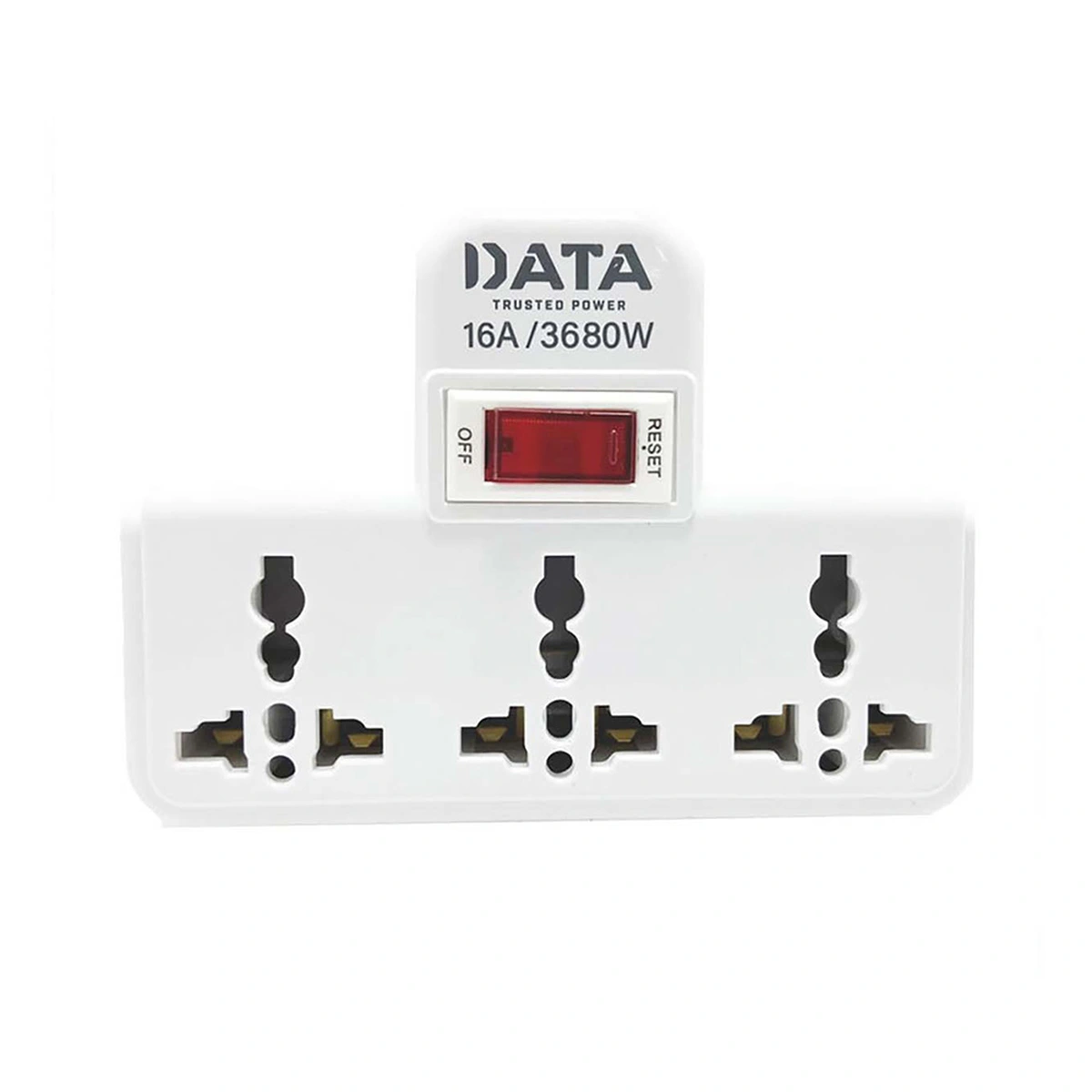 ดาต้า ปลั๊กแปลงไฟ Adapter 3 Way 1 Switch (AD265)