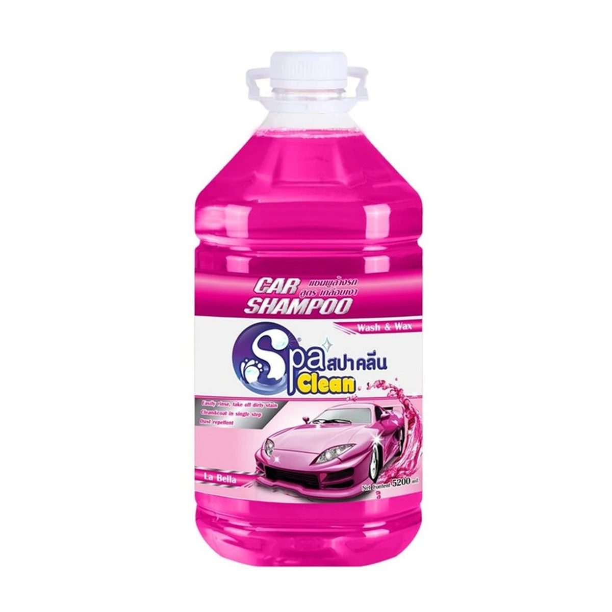 น้ํายาล้างรถ Wash&Wax 5200 มล. สูตรลา เบลล่า