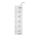 Thumbnail 1 of Anitech แอนิเทค ปลั๊กไฟ มอก.5 ช่อง 5 สวิทช์ รุ่น H3035-WH สายยาว 3 เมตร รับประกัน 2 ปี