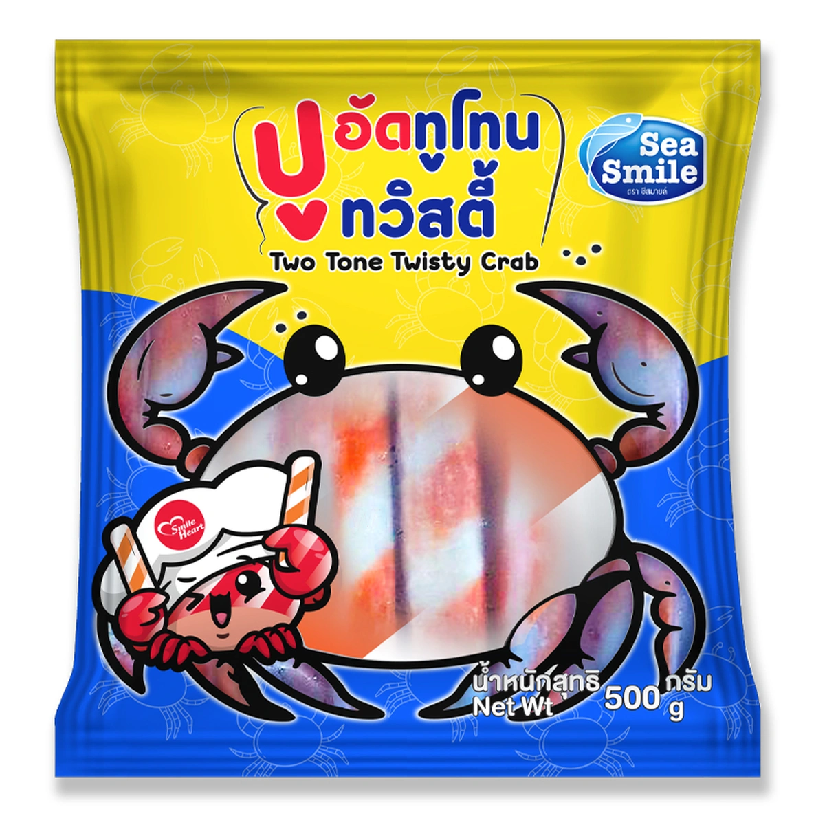 ซีสมายล์ ปูอัดทูโทนทวิสตี้ 500 ก.