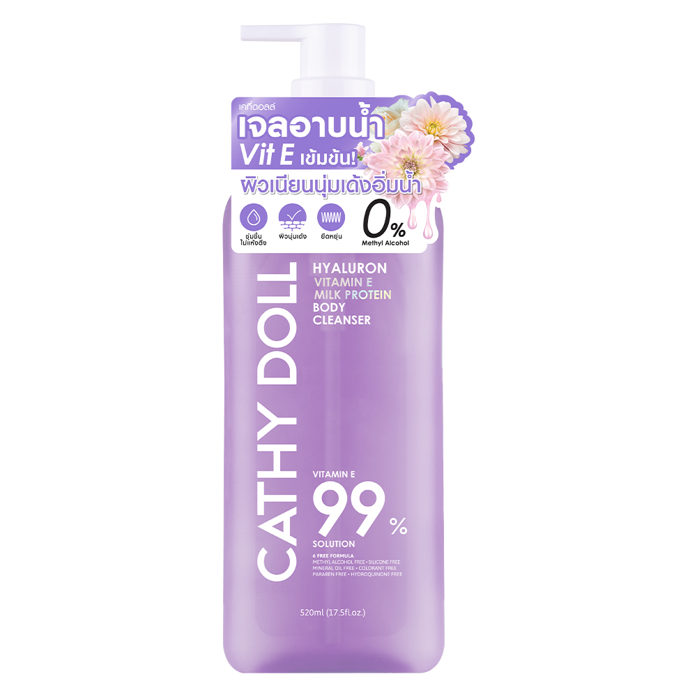 CATHY DOLL Hyaluron Vitamin E Milk Protein Body Cleanser 520ml