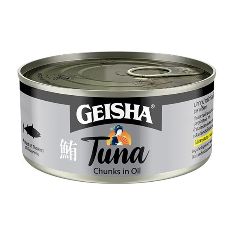 Geisha Tuna Chunks in Oil 170 ก. 1 กระป๋อง