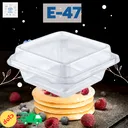 Thumbnail 3 of พิค เบเกอรี่ กล่อง กล่องพลาสติก กล่องใส่อาหาร กล่องขนม กล่องเค้ก E-47 x 1000 ใบ (ยกลัง)