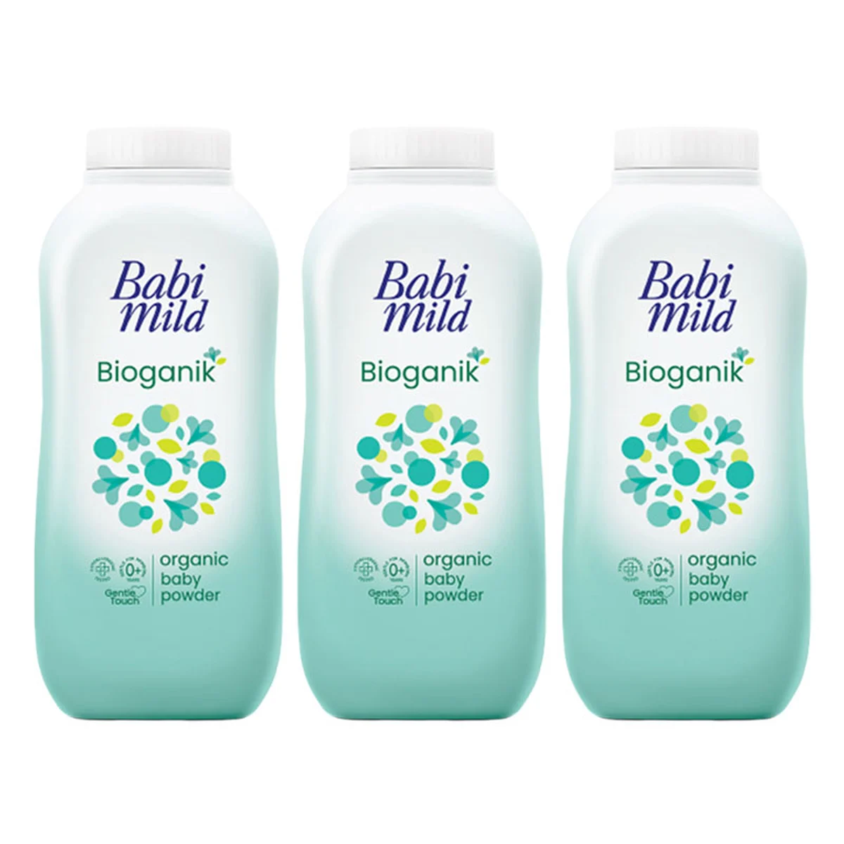 BABI MILD Talcum Natural White 160 g x 3