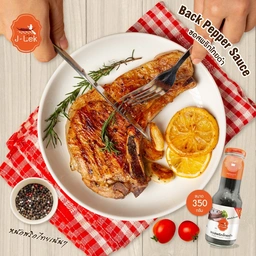 Thumbnail 3 of เจ๊เล็ก ซอสพริกไทยดำ ขวดแก้ว ขนาด 350 กรัม แพ็ค 12 ขวด