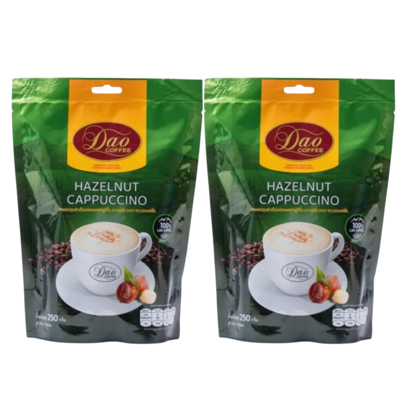 DAO COFFEE Cappuccino Hazelnut 20 g 10 sachets x 2