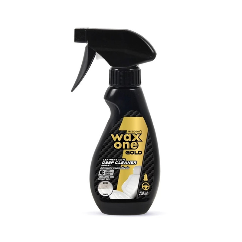 WaxOne Gold Leather & Vinyl Deep Cleaner ขจัดคราบฝังลึกเครื่องหนัง 250 มล.