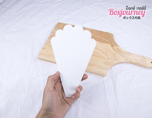 Boxjourney ซองใส่เครป สีขาว (100 ใบ/แพค)