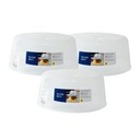 Thumbnail 1 of ซุปเปอร์ ล็อค ฝาครอบอุ่นอาหารในไมโครเวฟ รุ่น 5305 ขนาดใหญ่ 27 x 11.7 ซม. สีขาว  แพ็ค 3 ชิ้น