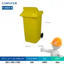 Thumbnail 3 of ถังขยะพลาสติก สีเหลือง มีล้อ ฝาสูง 240 ลิตร สกรีนขยะรีไซเคิล - CHINTER F007-5-S946-C01 สกรีนรีไซเคิล