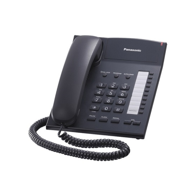 PANASONIC Single Line Corded Integrated Telephone Model KX-TS820MXB Black
