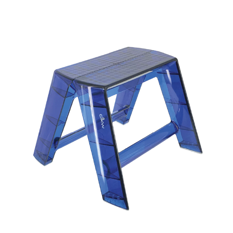 DKW Official Ladder รุ่น Seoul บันไดเก้าอี้ พับได้ พกพาสะดวก รับน้ำหนักได้ 80 กก. นั่งเหยียบยืนได้ สีน้ำเงิน