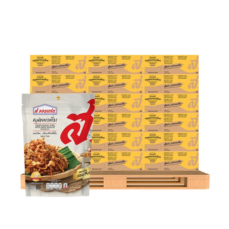 ส.ขอนแก่น หมูฝอยทรงเครื่อง 80 ก. (50 ลัง)