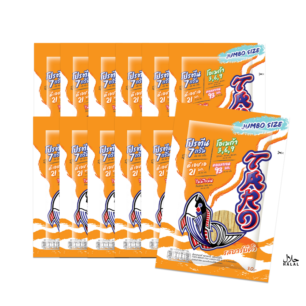 TARO FISH SNACK BARBECUE FLAVOURED 30G. x 12