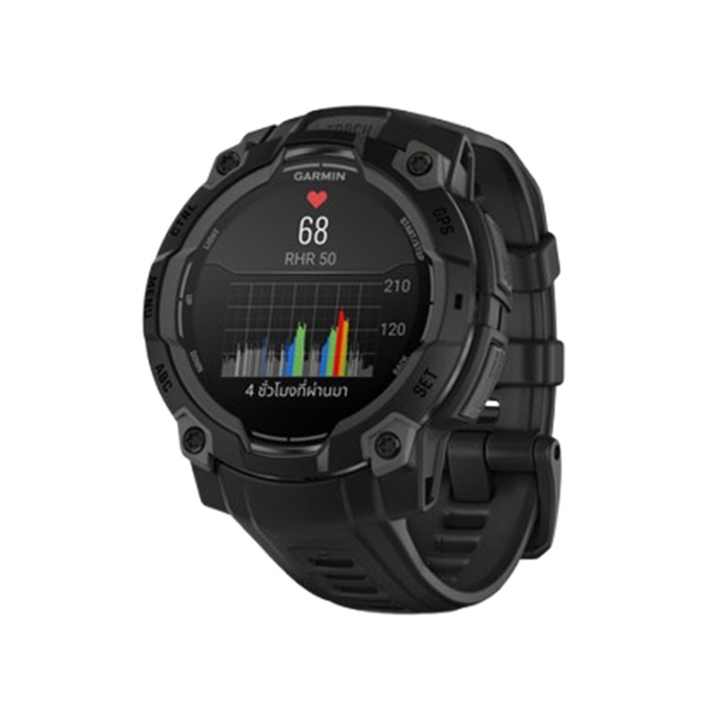 Garmin Instinct 3 นาฬิกาสมาร์ทวอทช์ สี 45mm AMOLED Black