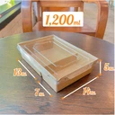 Thumbnail 1 of Matapat กล่องอาหารกระดาษ (1200 ml 2 ช่อง) กล่องไฮบริด กล่องอาหาร กล่องรักษ์โลก กล่องข้าวสีน้ำตาล กล่องข้าวน้ำตาลฝาใส (25ชุด/แพ็ค)