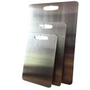 Thumbnail 2 of Twin Fish เขียงสเตนเลส Stainless steel cutting board รับประกันปลอดสนิม เกรด 304 ไซส์ L ทนทาน อายุการใช้งานนาน รหัสCBSS-L