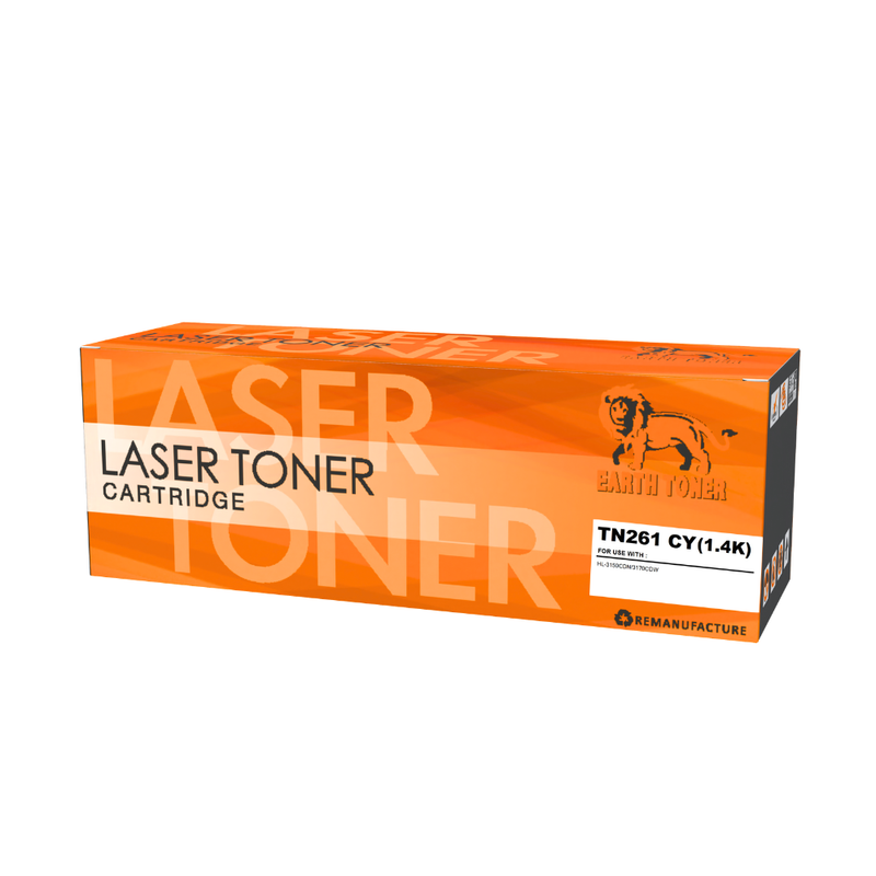 EARTH TONER หมึกพิมพ์เทียบเท่า รุ่น Brother TN-261C สีฟ้า