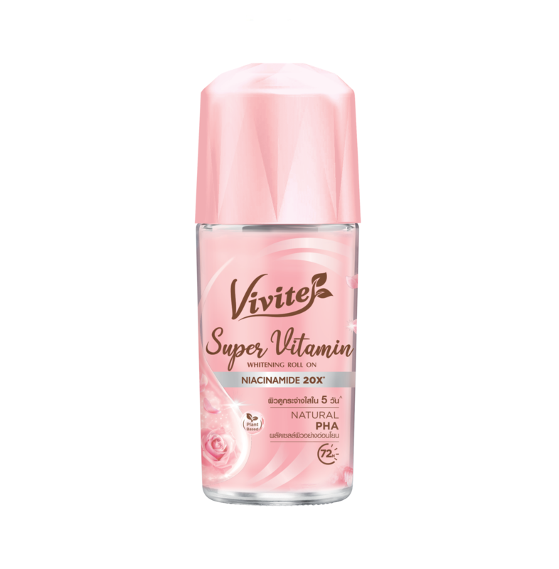 Vivite Super Vitamin Charming Whitening Roll On 40 ml.Rosegold