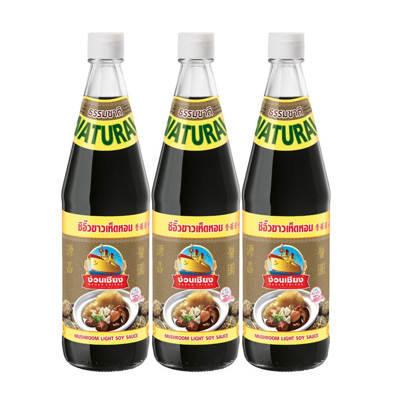 NGUAN CHIANG Mushroom Light Soy Sauce 700 ml x 3