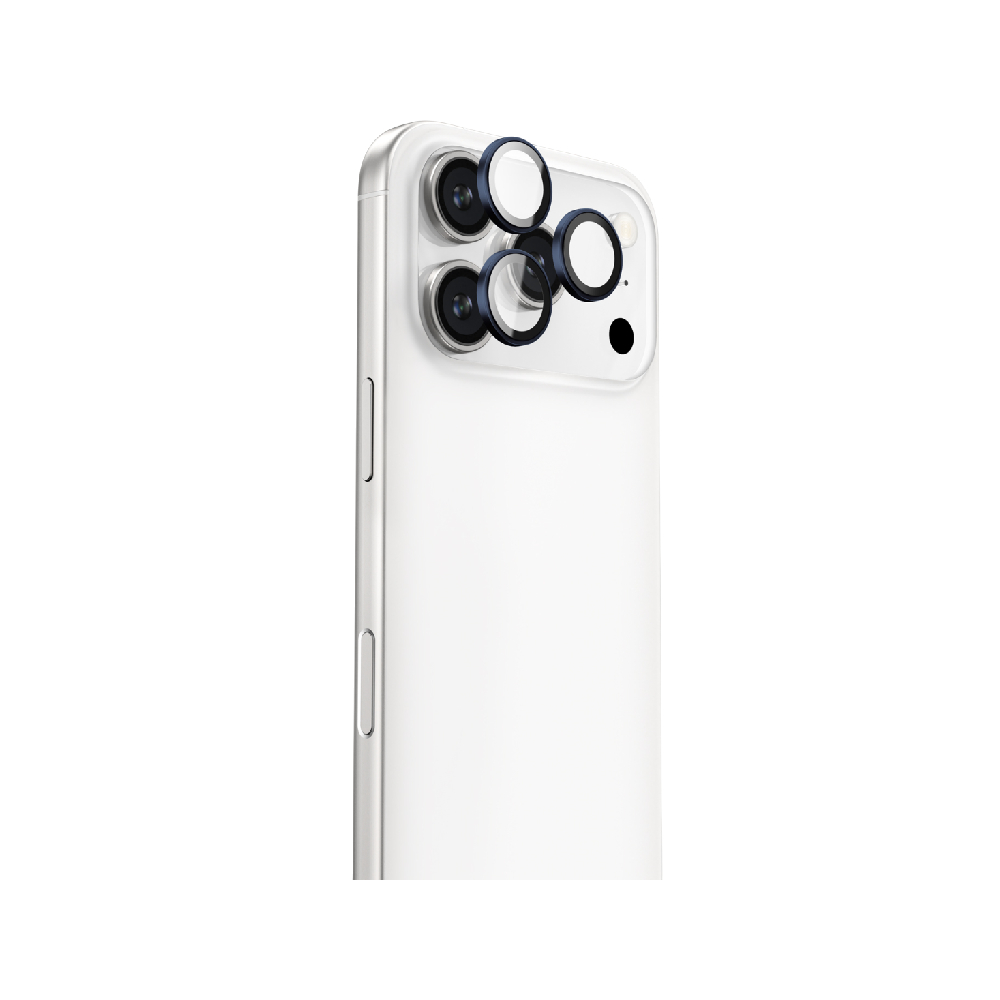 AMAZINGTHING Camera Lens Film iPhone 17 Pro/17 Pro Max 3D Len Glass Titan Blue