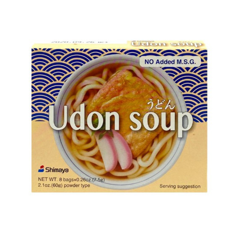 ชิมาย่า ผงปรุงรสสําหรับซุปอุด้ง (ไม่ใส่ผงชูรส) 60 กรัม Shimaya Udon Soup Seasoning Powder No Added MSG 60 g.