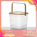 Thumbnail 2 of Panda Outlet ถังน้ำดื่มทรงสี่เหลี่ยม (1,000 ml.) + ฝาปิด + หู สีส้ม,เจาะรู (แพ็ค 20 ชิ้น)