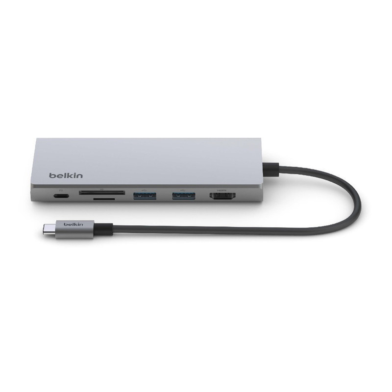 Belkin ฮับมัลติพอร์ต CONNECT Hub USB-C 3.1 7-in-1 Multiport Hub 2.5GB Lan PD 100W สําหรับ Windows MAC INC009