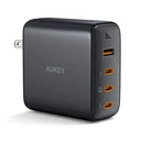 Thumbnail 1 of AUKEY Wall USB Charger 1 USB-A / 3 USB-C (PD100W) GaN Tech Black (PA-B7S)