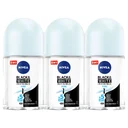 Thumbnail 1 of NIVEA Men Black and White Invisible Roll-On Antiperspirant Deodorant 25 ml x 3