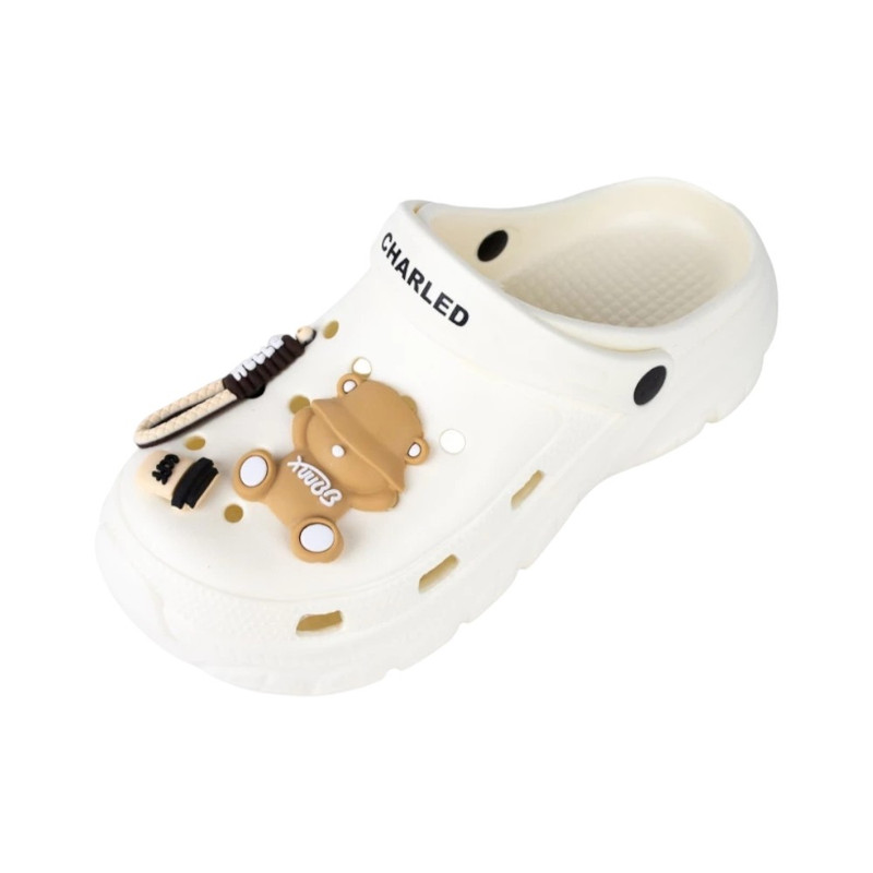 Charled รองเท้าแตะแบบสวมสําหรับผู้หญิง รุ่น RM0708 สีขาว,36