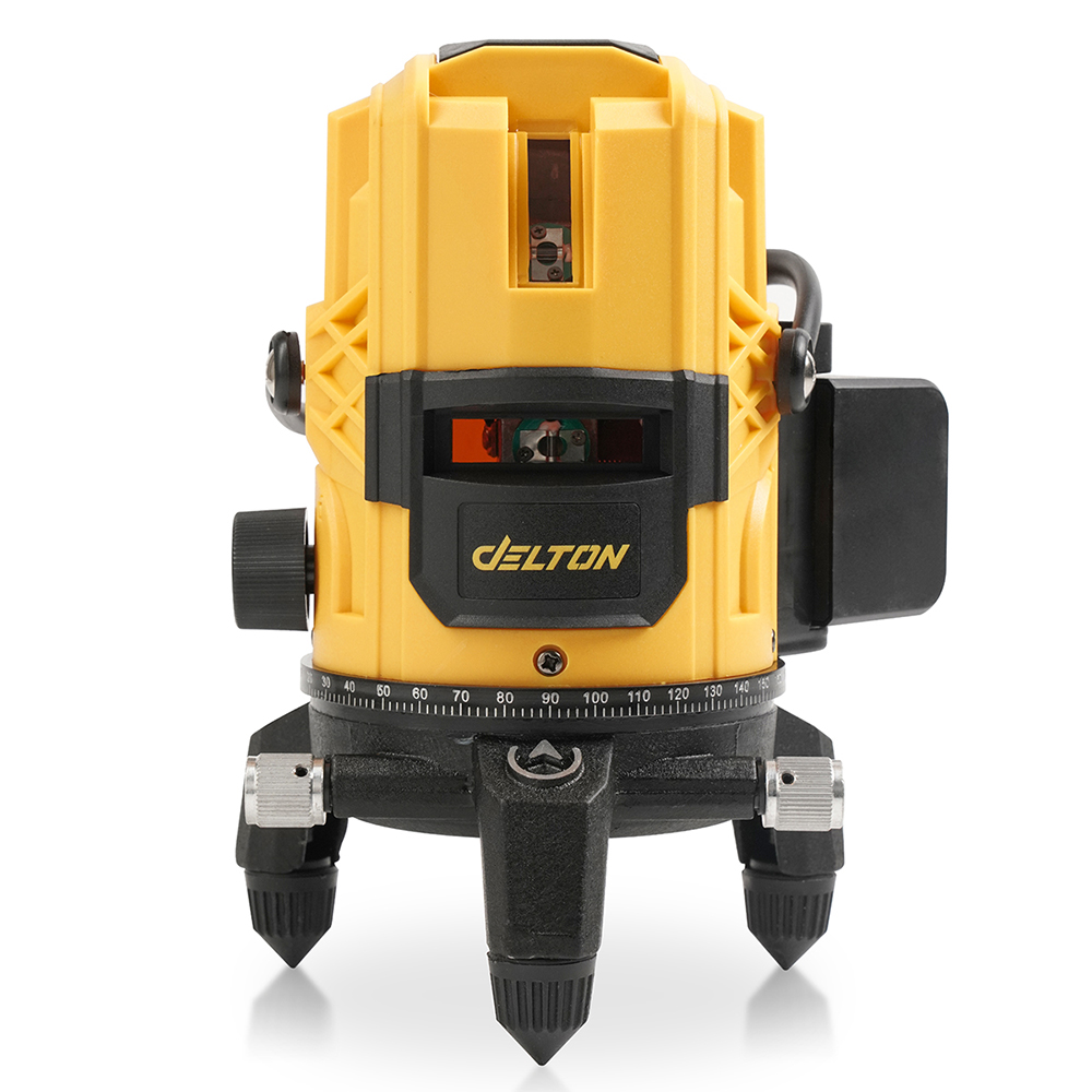 DELTON เครื่องวัดระดับเลเซอร์ 5 เส้น 360 องศา แสงสีเขียว รุ่นใหม่ DT-GL5P แบตเตอรี่ก้อนใหญ่ 2 เท่า พร้อมกล่องเก็บอุปกรณ์