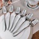 Thumbnail 2 of Twin Fish ช้อนส้อม ช้อนทานข้าว ส้อมทานข้าว 6 คู่ หนา 2.0 มิล. รหัส24-45