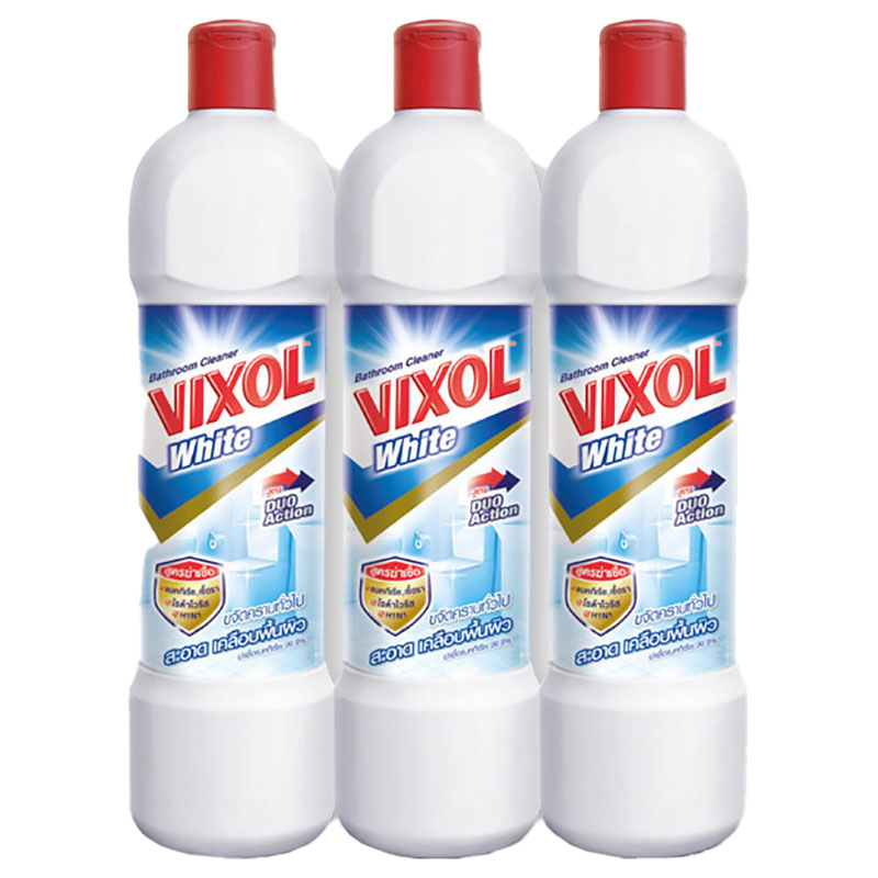VIXOL Toilet Cleaner White 900 ml x 3