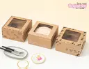 Thumbnail 4 of Boxjourney กล่องเค้ก 1 ปอนด์ กระดาษคราฟ ไอเลิฟเค้ก (20 ใบ/แพค)
