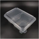 Thumbnail 1 of กล่องอาหาร 2 ช่อง PP 750 ML แบบฝาติด (50 ใบ)