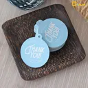 Thumbnail 1 of Depack T012(THANK)-B(Non-Rope)(สีฟ้าไม่เชือก) ป้ายห้อยสินค้าทรงกลมพิมพ์ลาย THANK YOU (1 แพ็ค/ 50 ใบ)