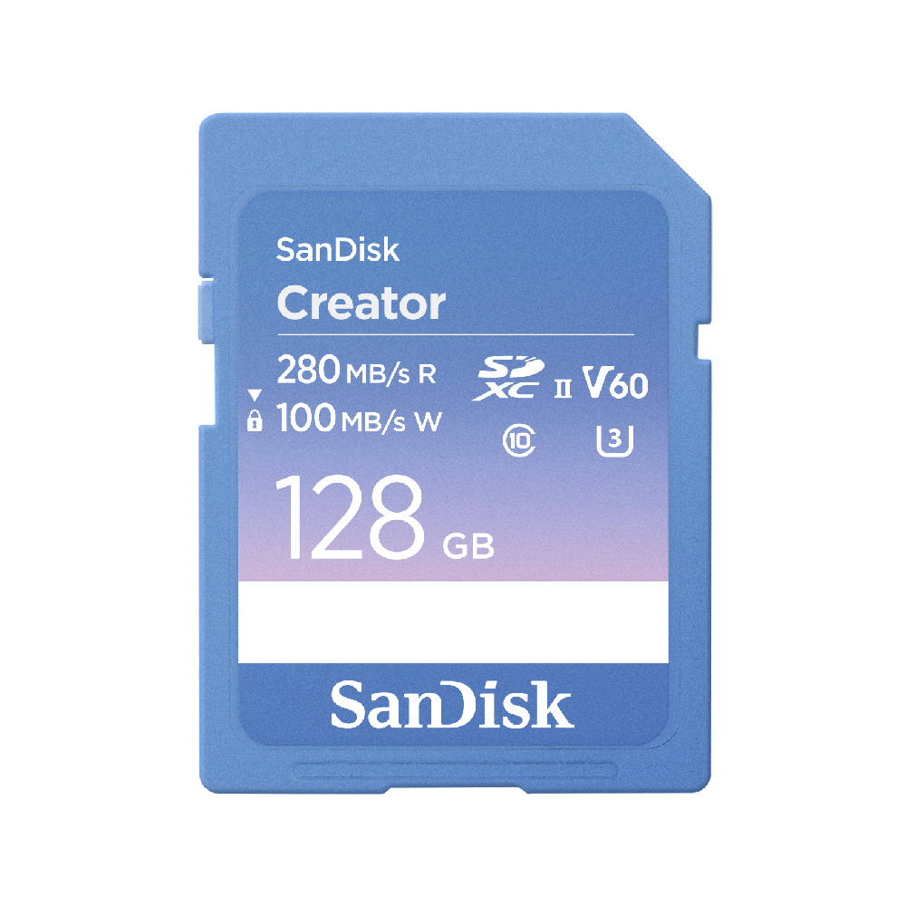 SANDISK SD Card Creator Series 128GB U3 C10 V60 UHS-II SDSDXEP-128G-GNCIS