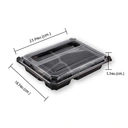 Thumbnail 4 of เอโร่ ถาดอาหาร 4 ช่อง พร้อมฝา แพ็ค 25 ชุด